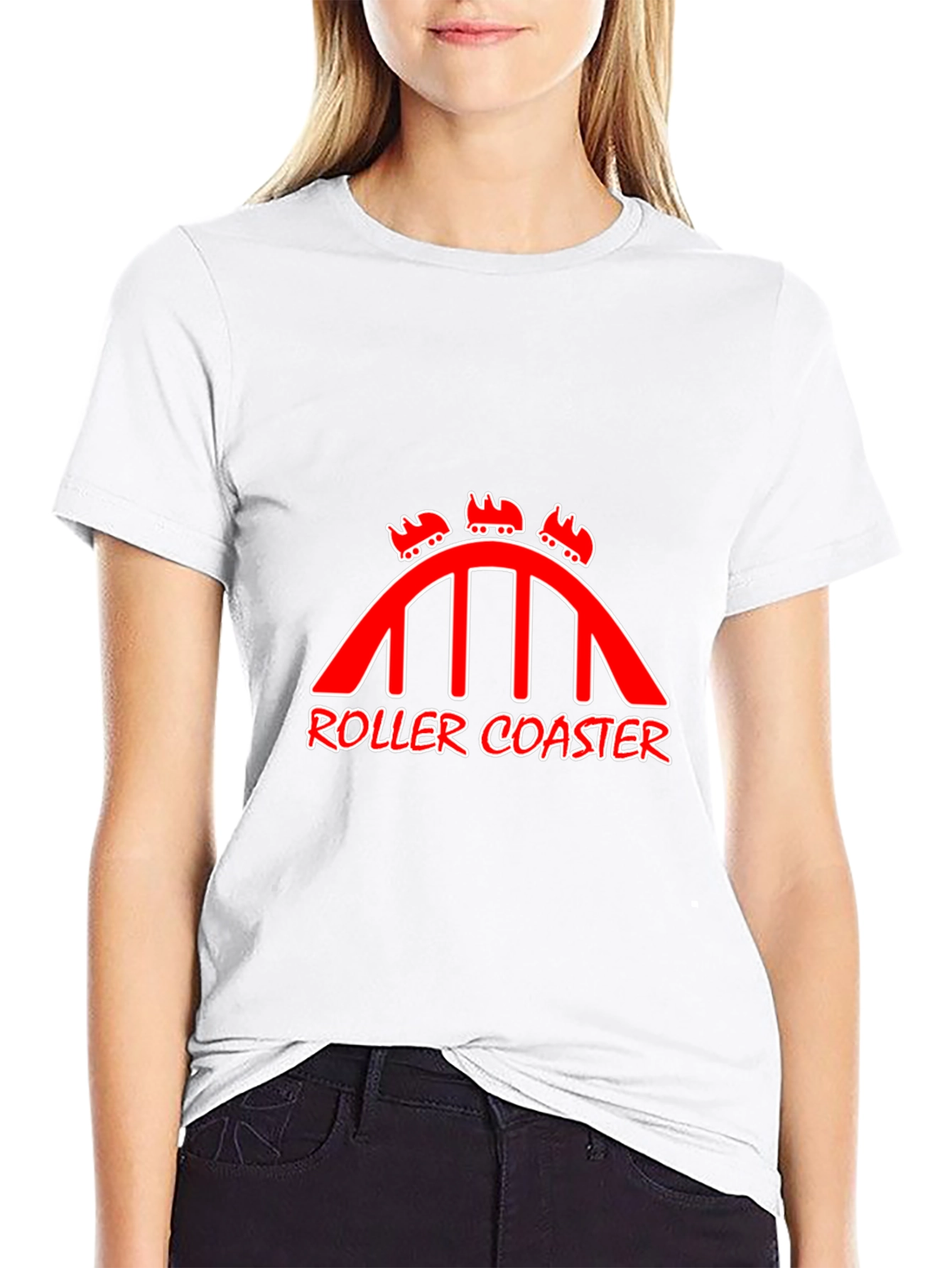 Roller Coaster Graphic Tee - Thrill Ride Style