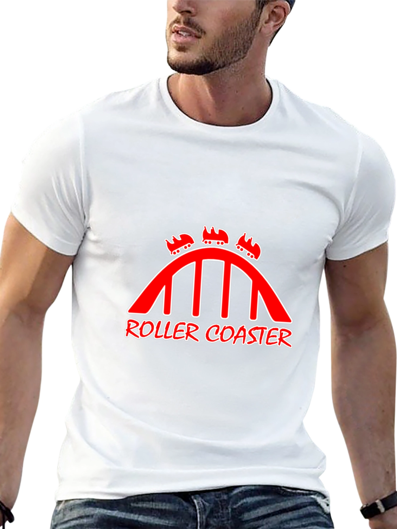 Roller Coaster Graphic Tee - Thrill Ride Style