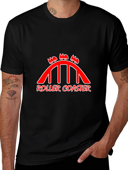 Roller Coaster Graphic Tee - Thrill Ride Style