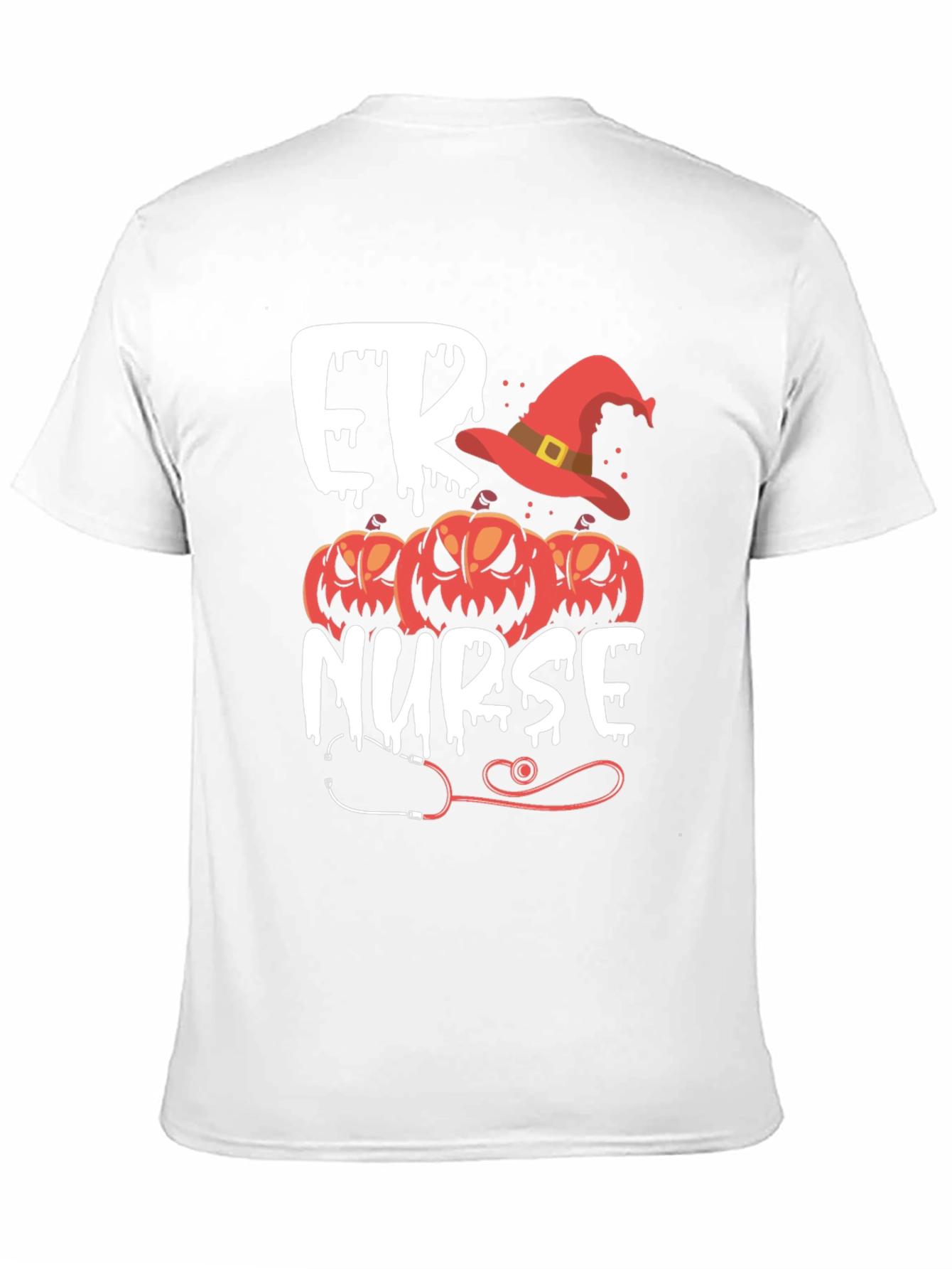 ER Nurse Halloween Pumpkin T-Shirt