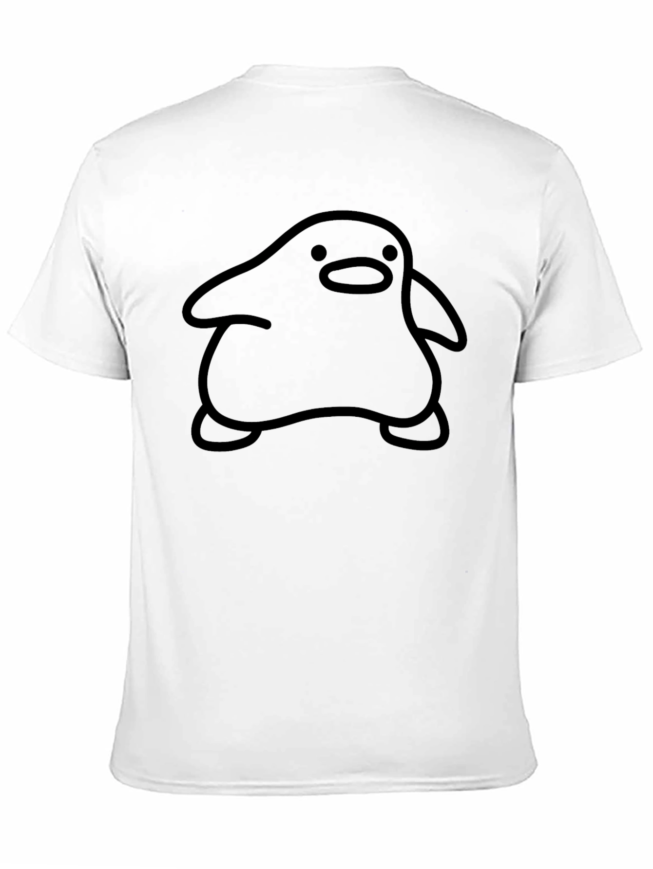 Mens Black Graphic Tee - Blob Character