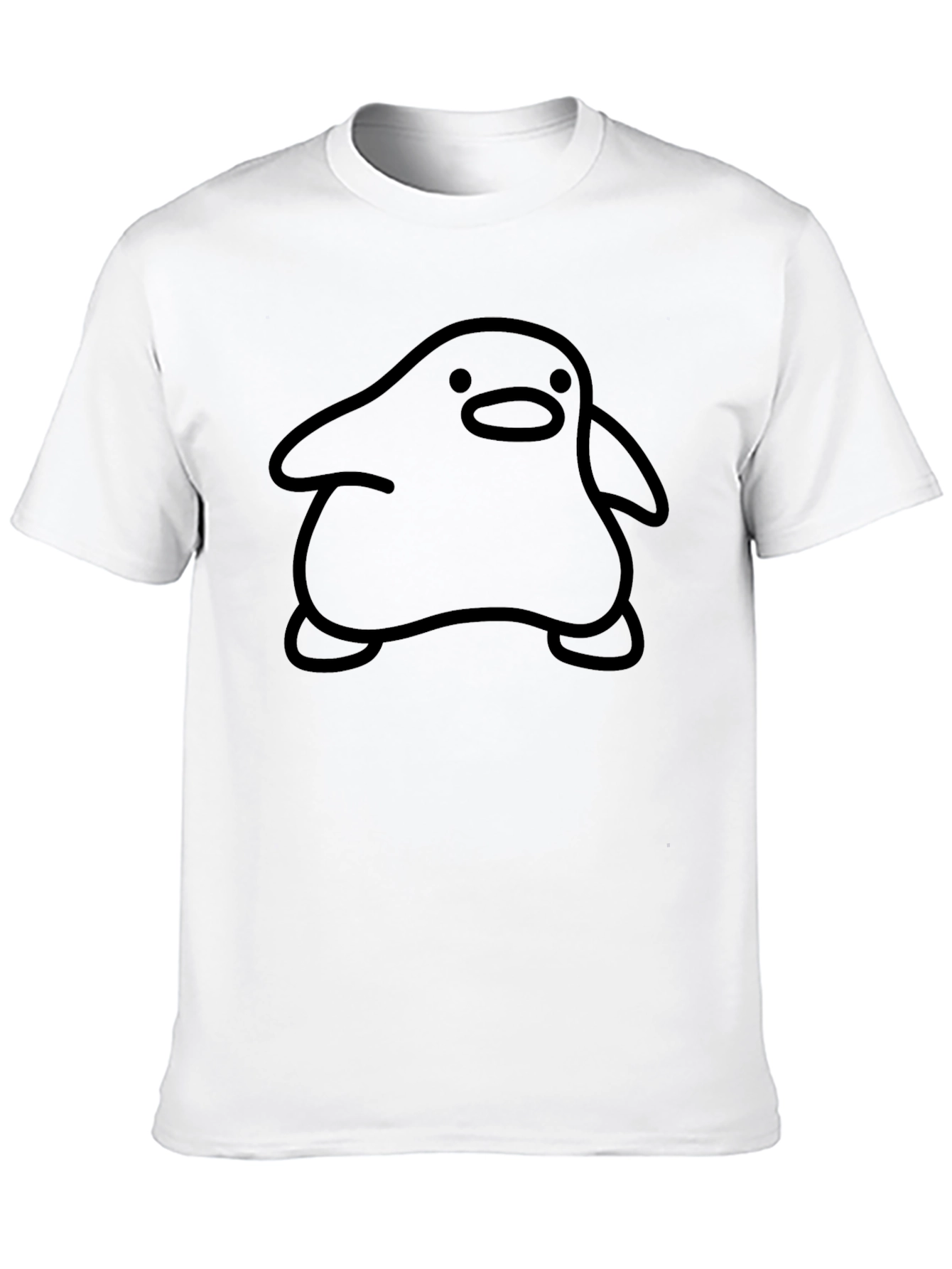 Mens Black Graphic Tee - Blob Character