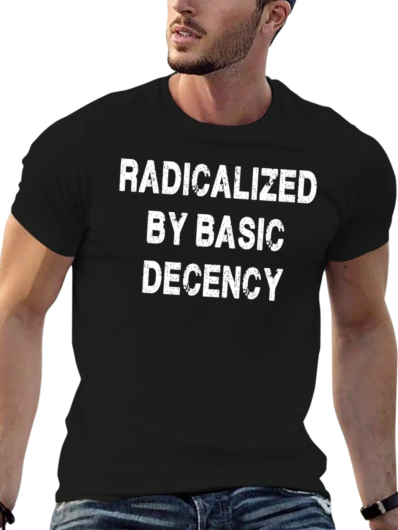 Radicalized By Basic Decency Graphic Tee