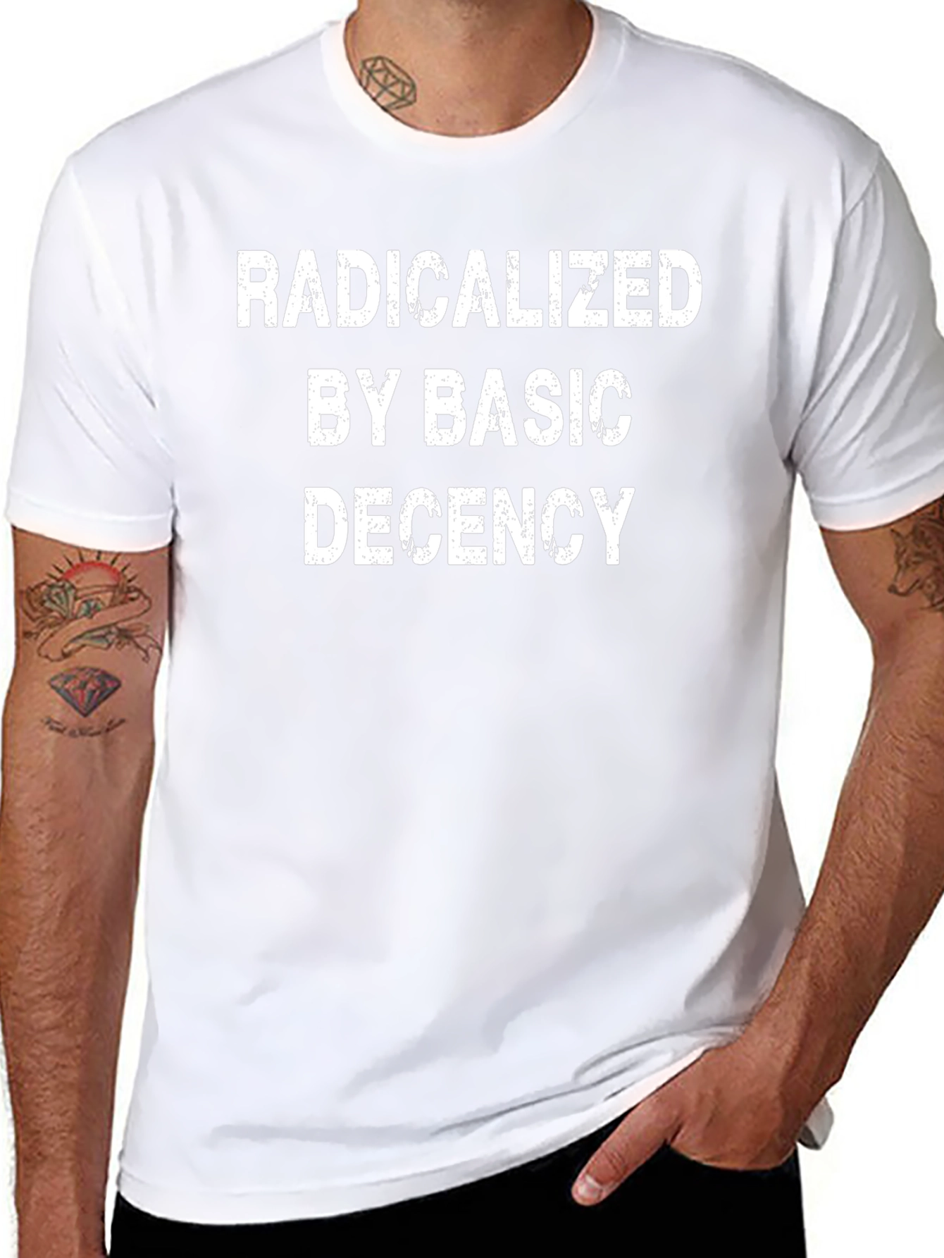 Radicalized By Basic Decency Graphic Tee