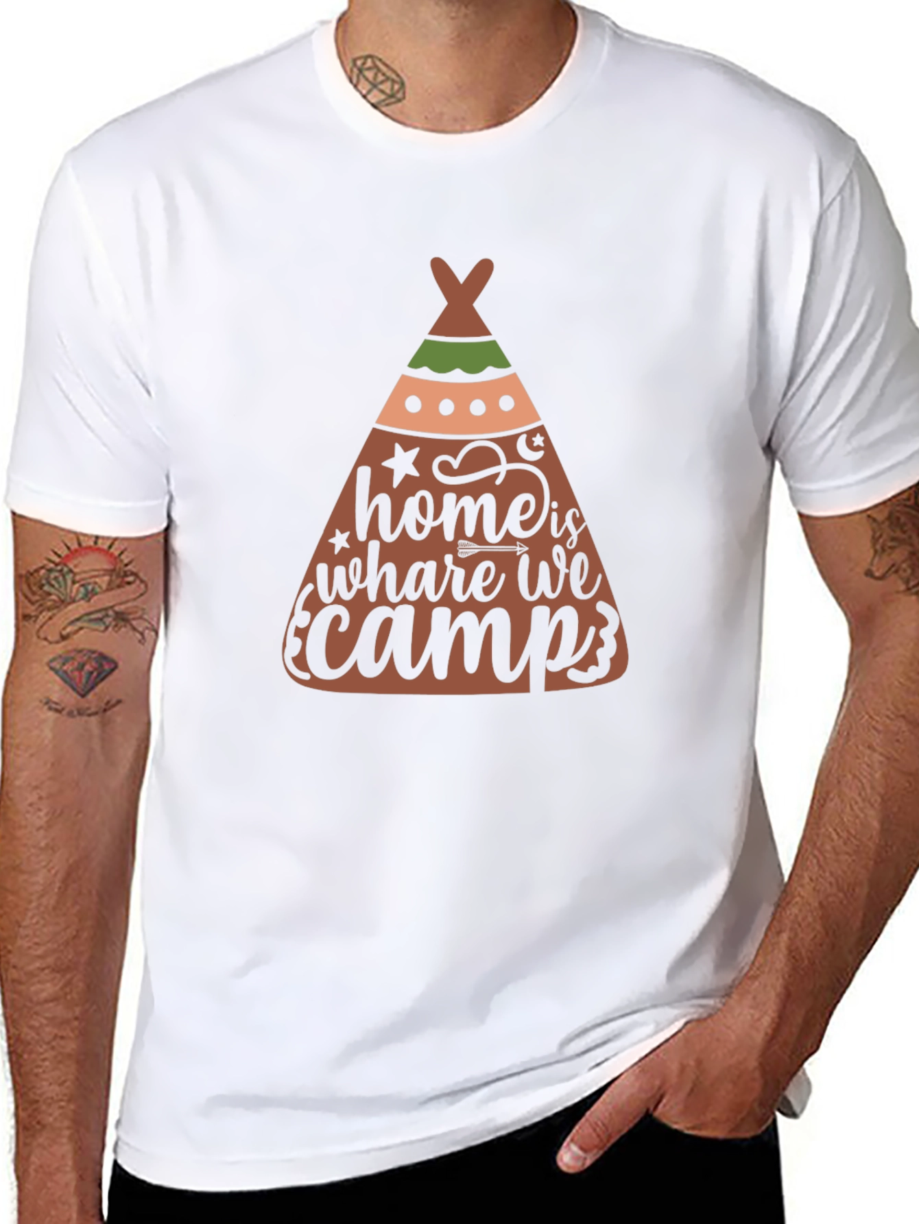 Camping Tee - Home is Where We Camp T-Shirt