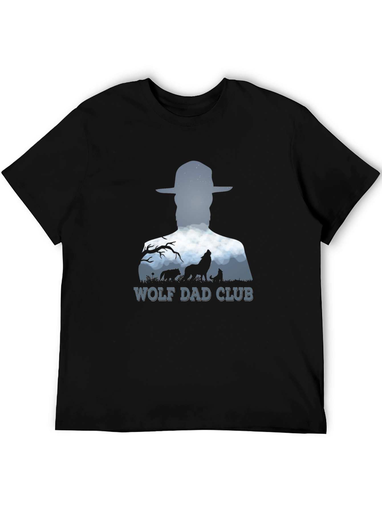 Wolf Dad Club T-Shirt - Stylish Graphic Tee