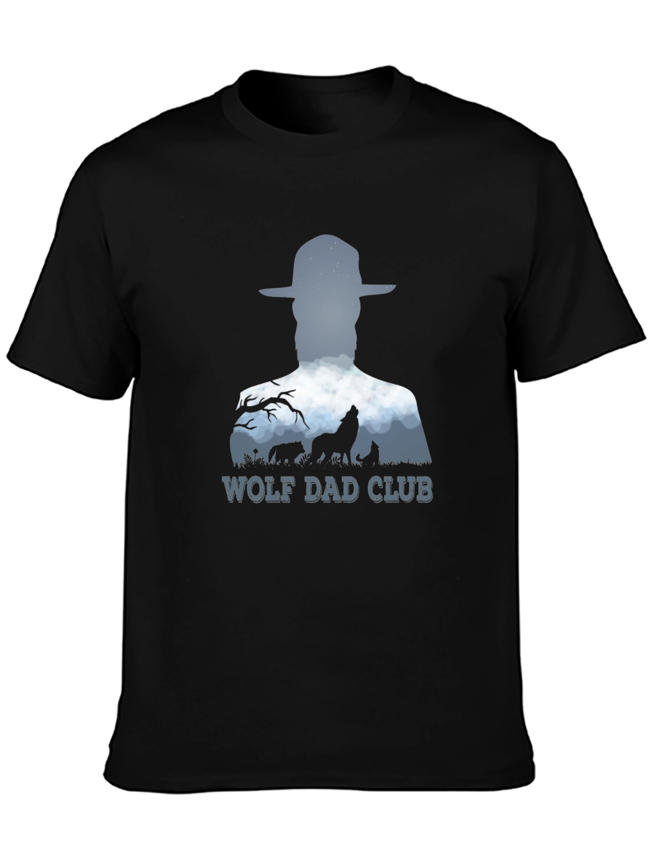 Wolf Dad Club T-Shirt - Stylish Graphic Tee
