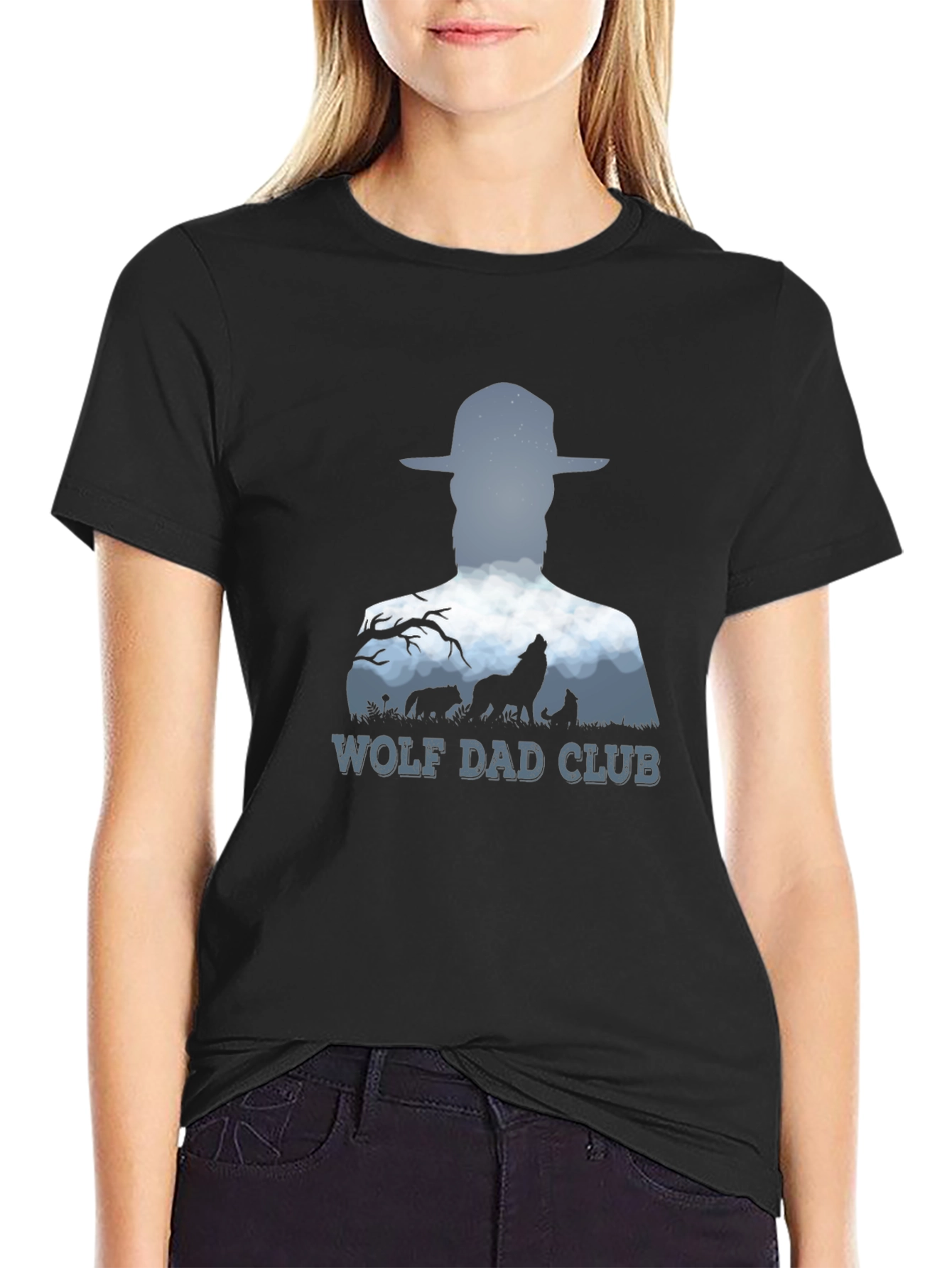 Wolf Dad Club T-Shirt - Stylish Graphic Tee
