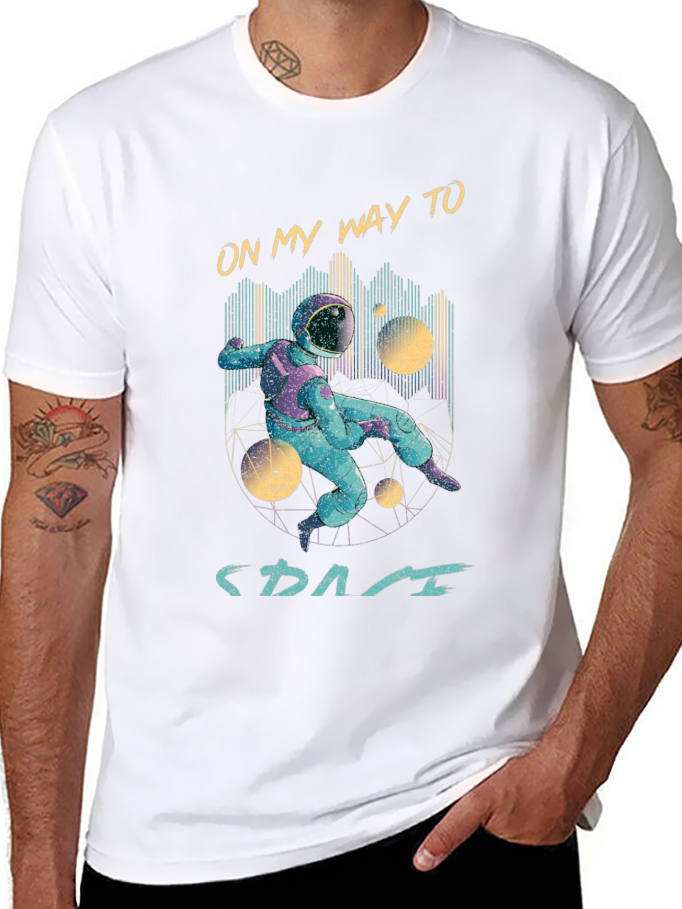 On My Way To Space Graphic T-Shirt