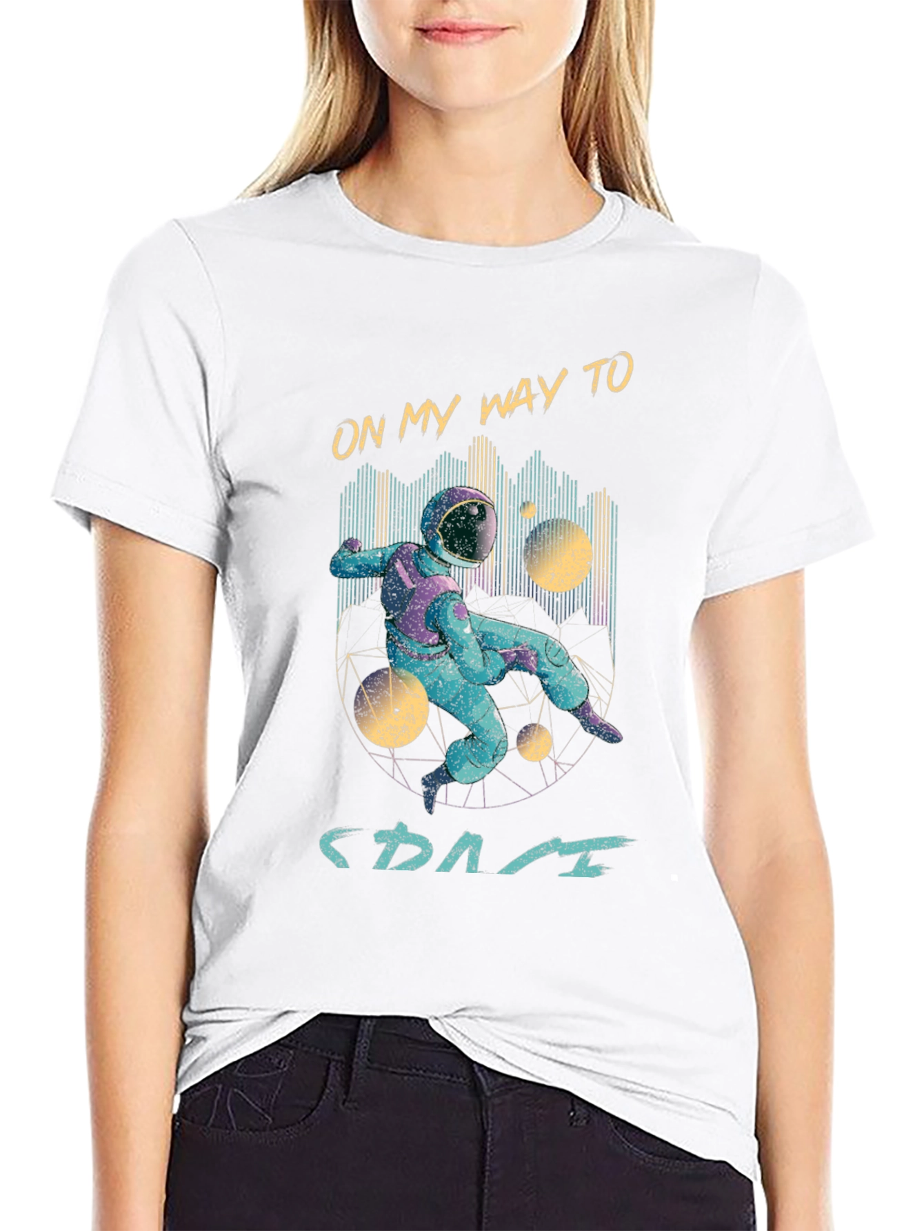 On My Way To Space Graphic T-Shirt