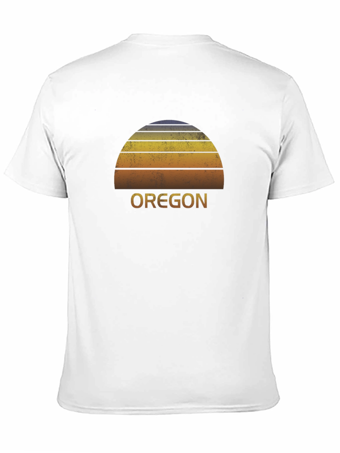 Retro Oregon Sunset Graphic Tee - Black