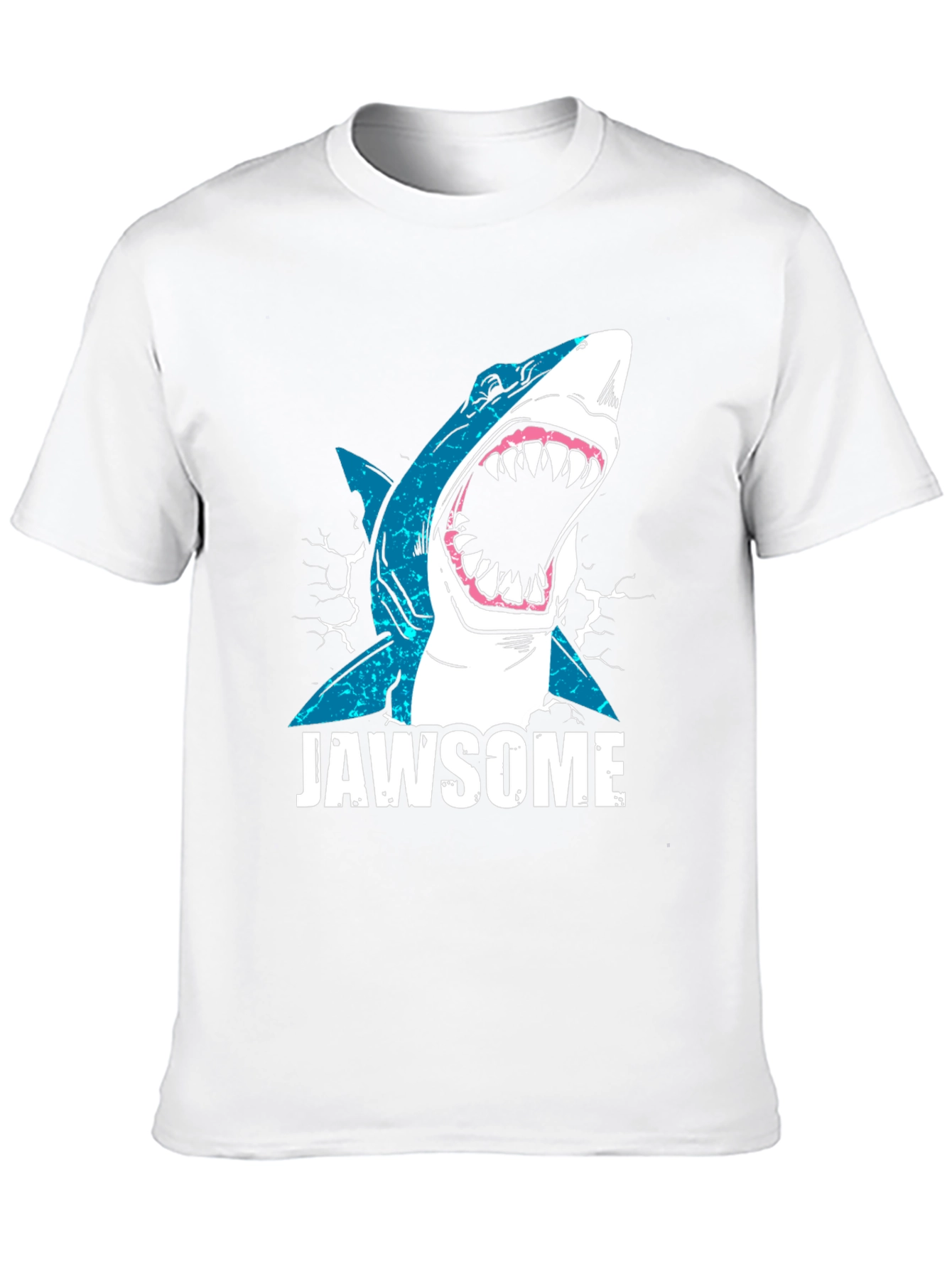 Jawsome Shark Graphic Tee - Black Cotton T-Shirt