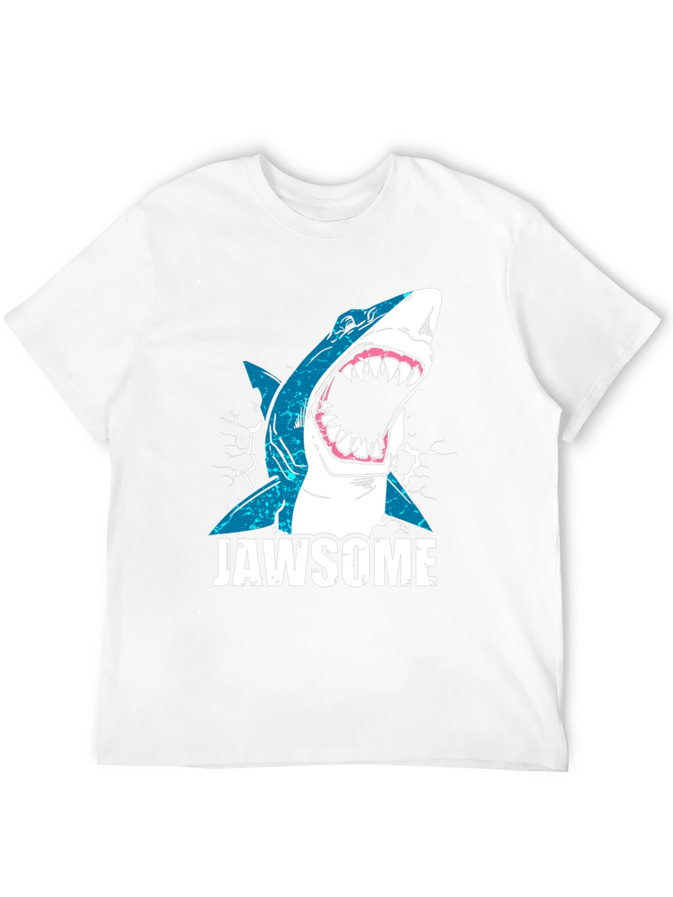 Jawsome Shark Graphic Tee - Black Cotton T-Shirt