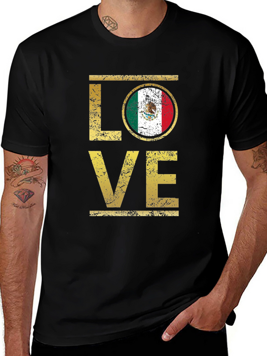 Mexico Flag LOVE T-Shirt