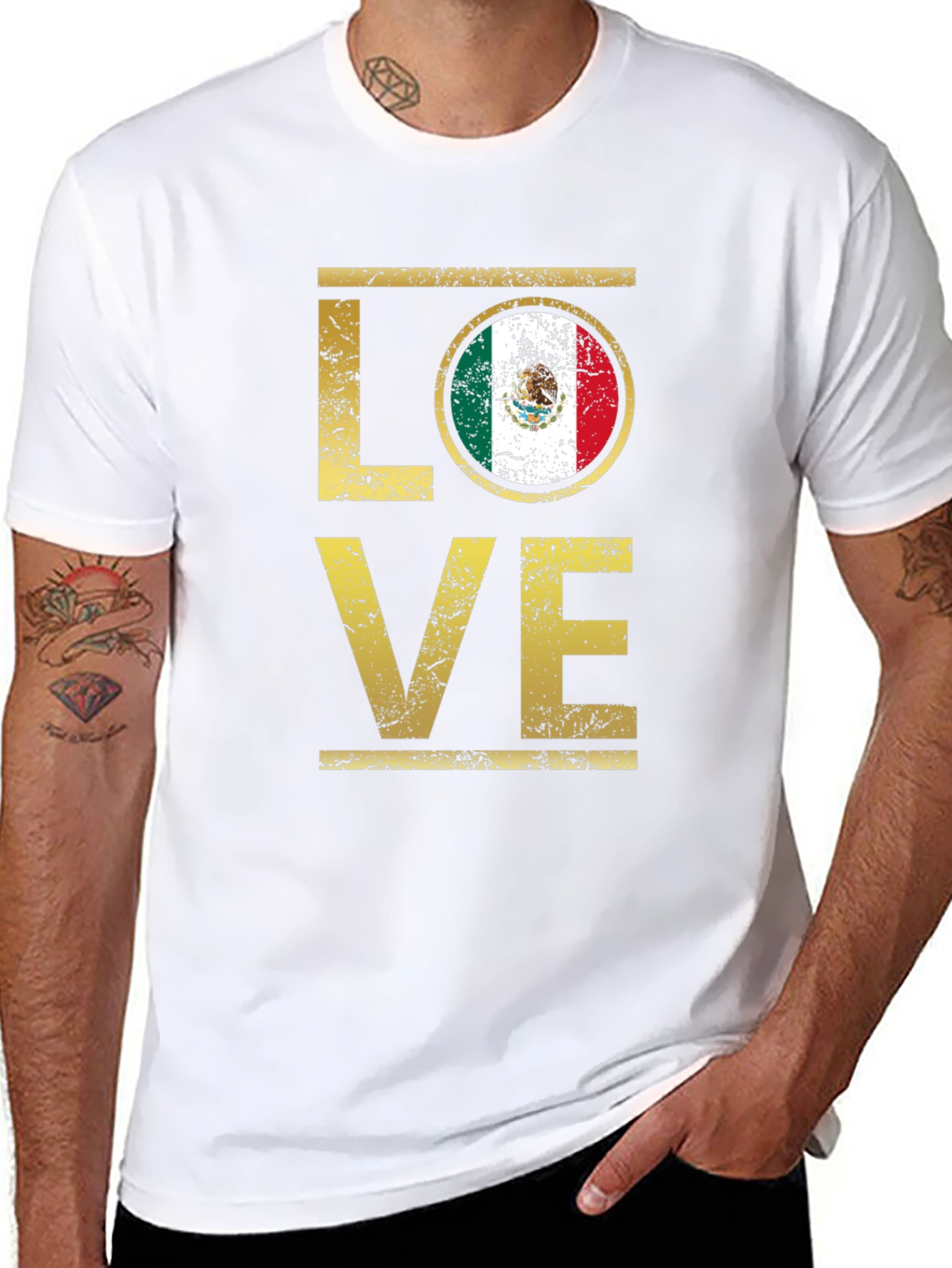 Mexico Flag LOVE T-Shirt