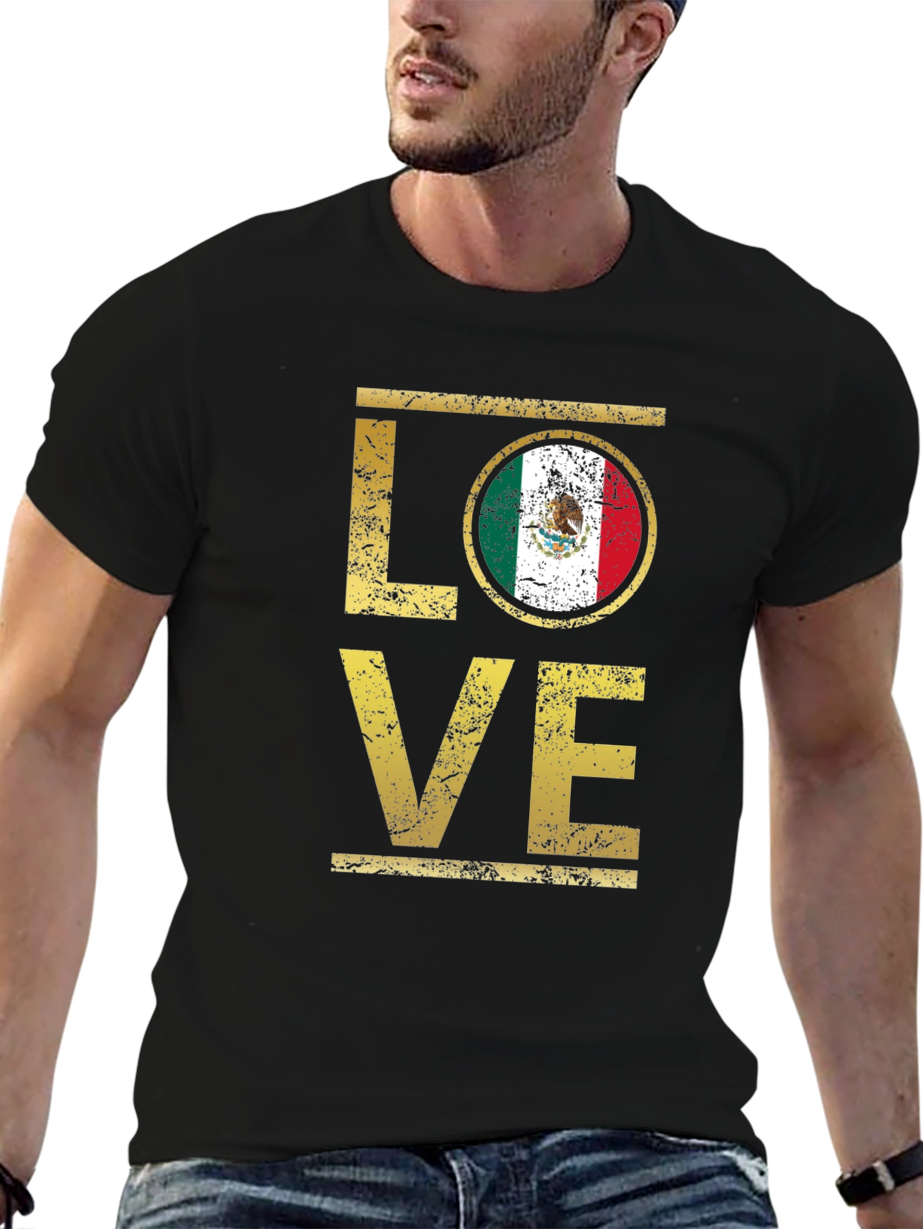 Mexico Flag LOVE T-Shirt