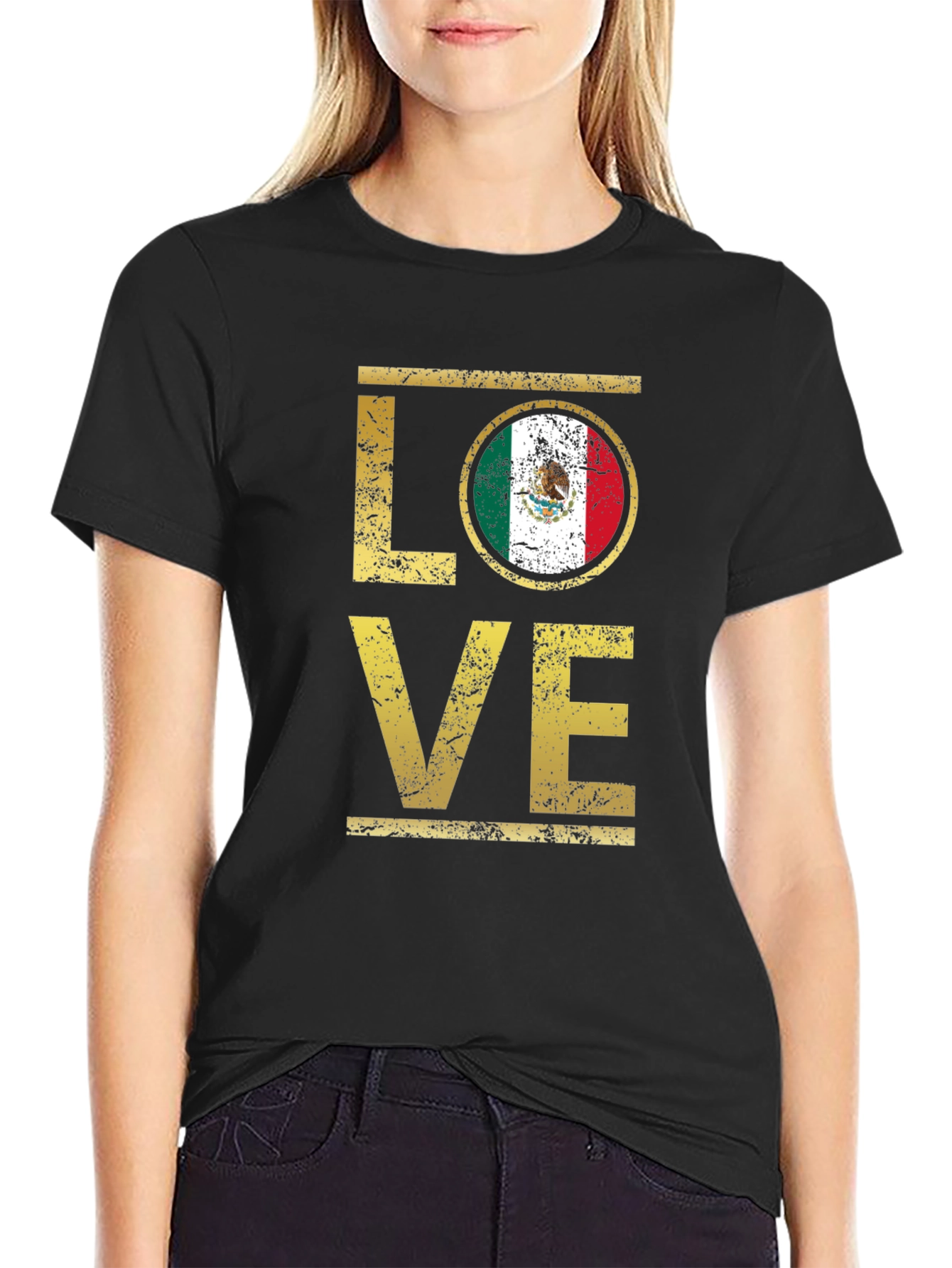 Mexico Flag LOVE T-Shirt