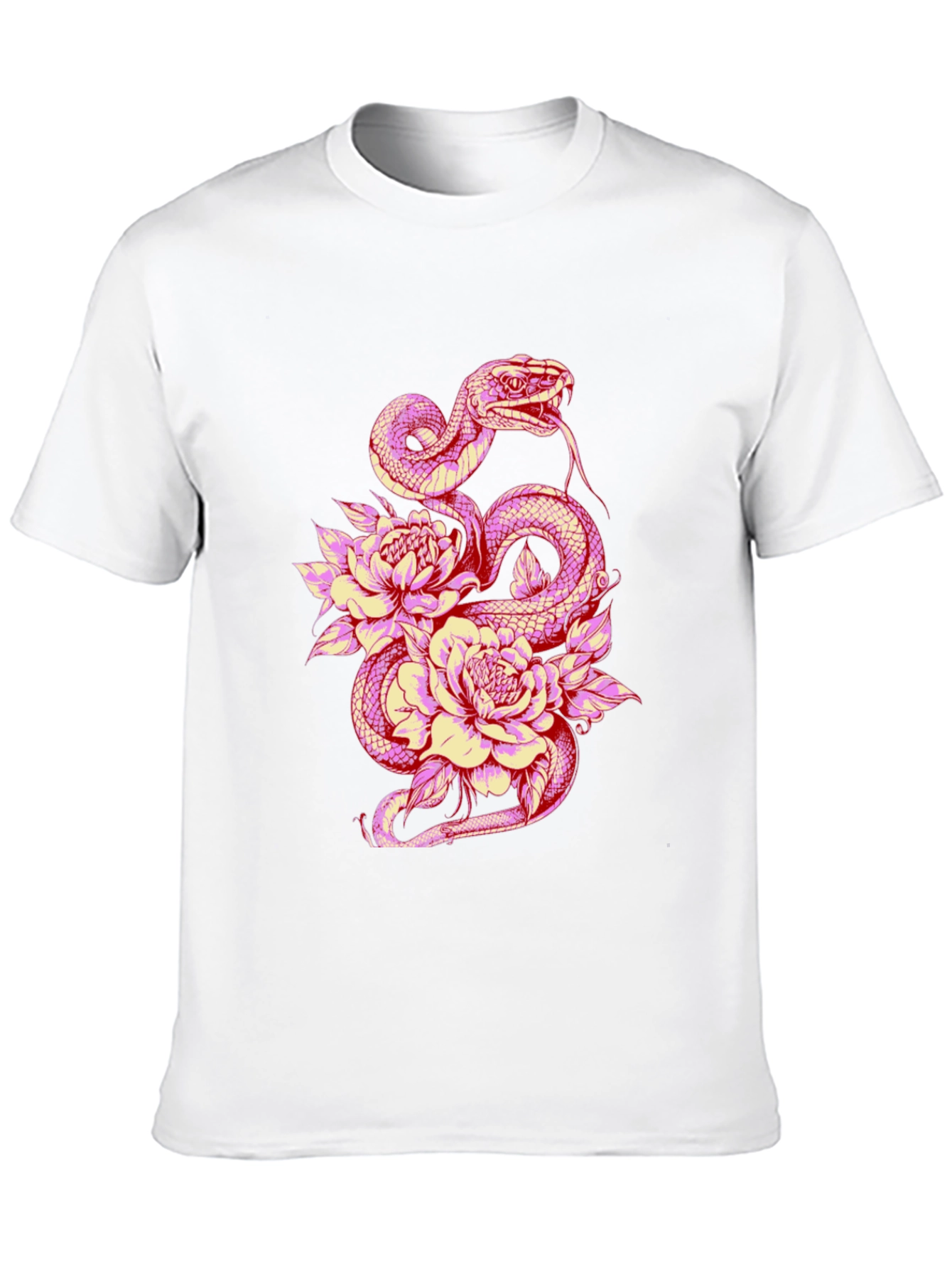 Snake & Flower Graphic Tee