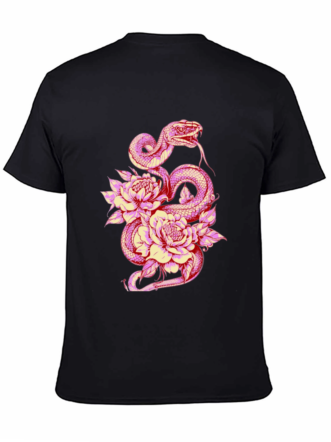 Snake & Flower Graphic Tee