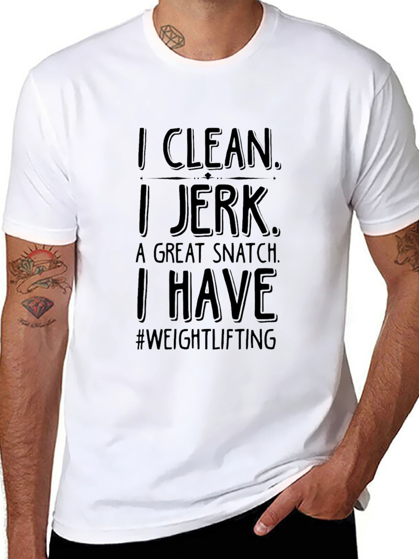 Weightlifting Humor Graphic Tee