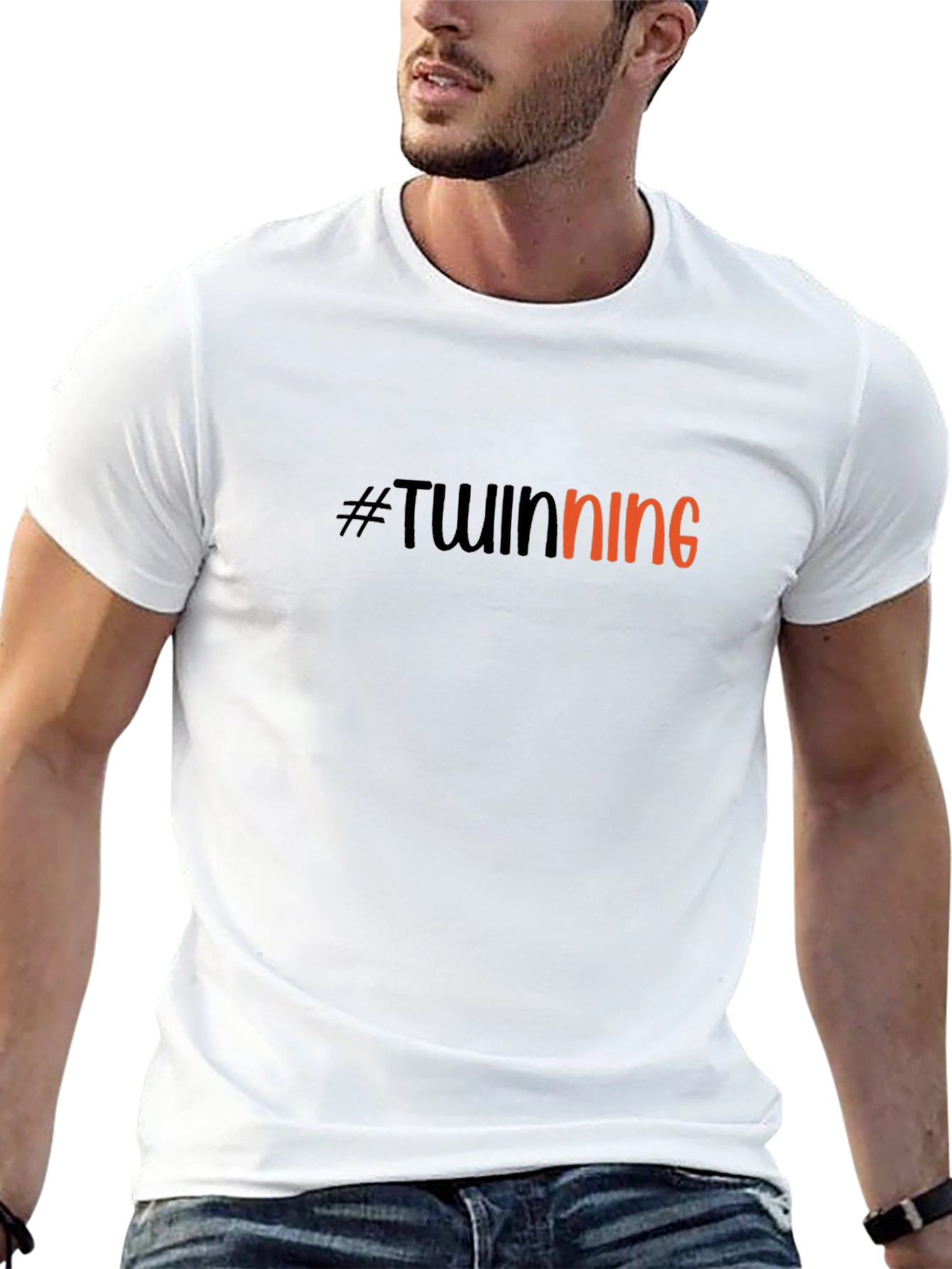 #Twinning Black T-Shirt - Perfect for Matching Outfits!