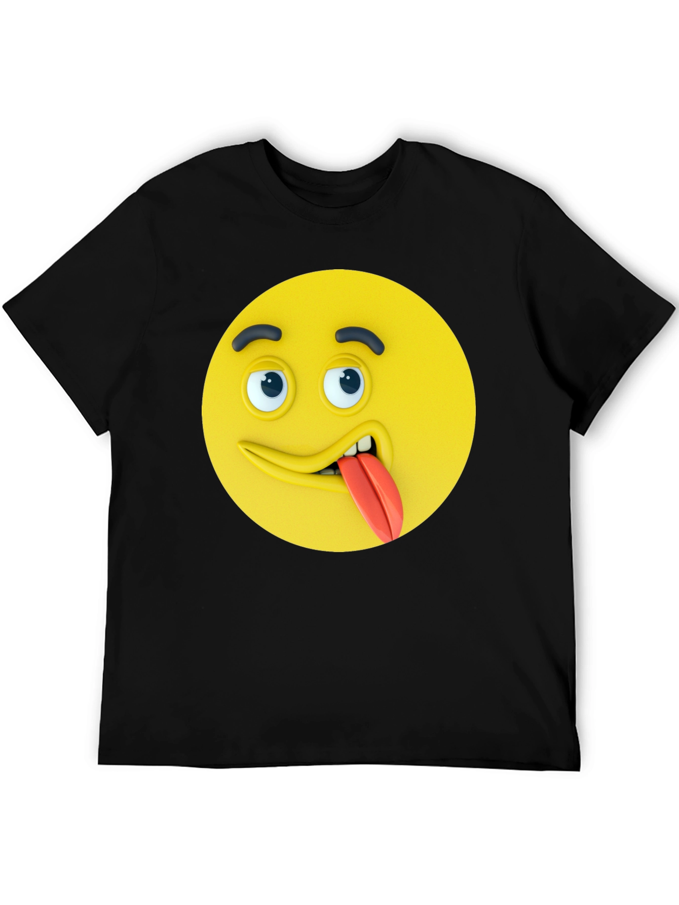 Funny Emoji Tongue T-Shirt - Expression Tee