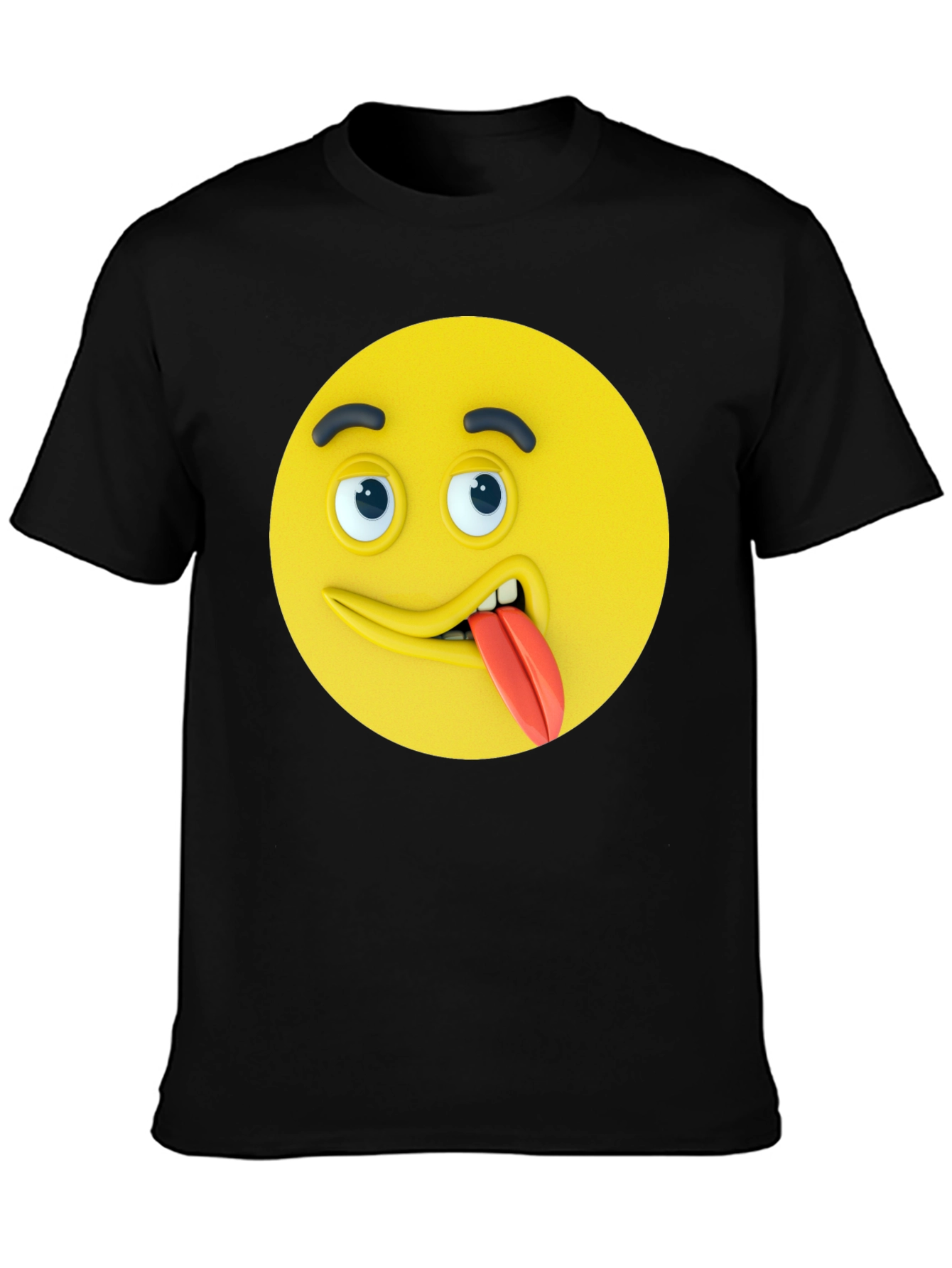 Funny Emoji Tongue T-Shirt - Expression Tee