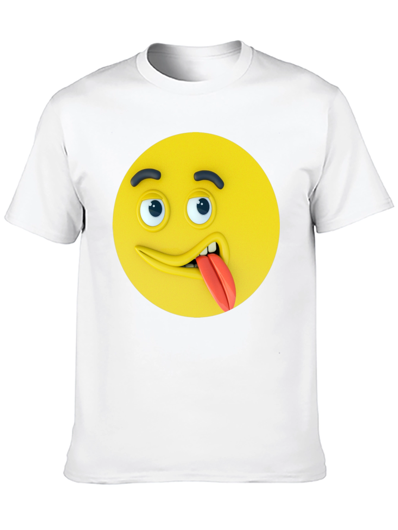 Funny Emoji Tongue T-Shirt - Expression Tee