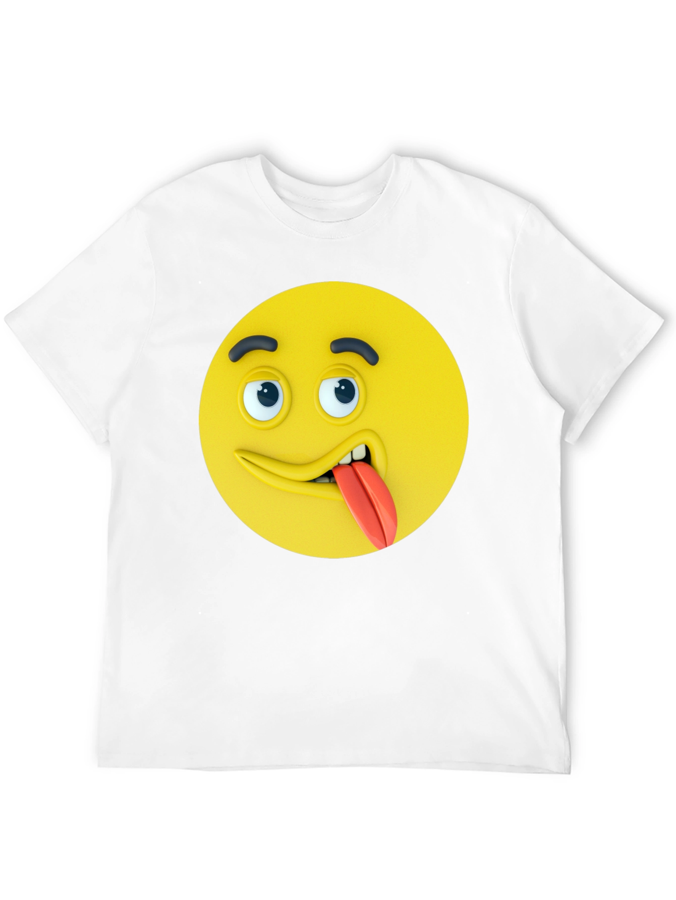 Funny Emoji Tongue T-Shirt - Expression Tee