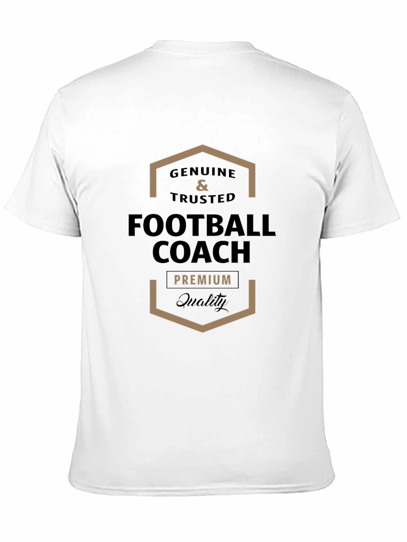 Genuine & Trusted Football Coach Premium Quality Black T-Shirt