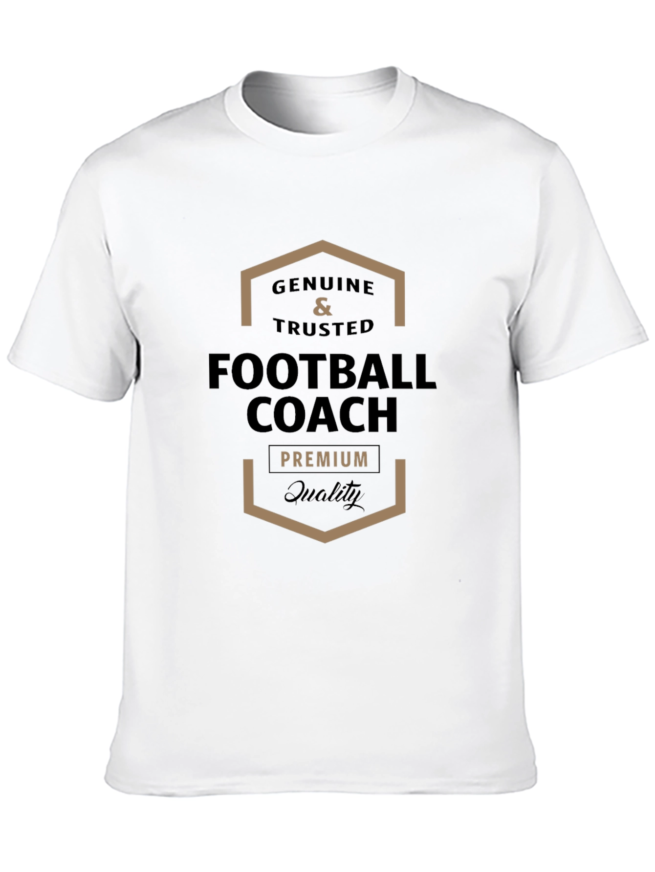 Genuine & Trusted Football Coach Premium Quality Black T-Shirt
