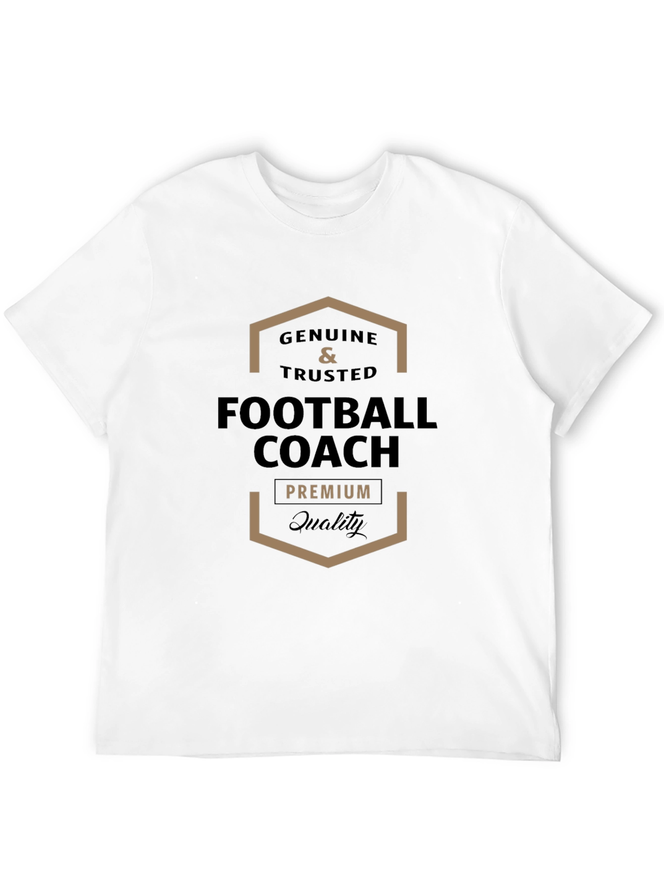 Genuine & Trusted Football Coach Premium Quality Black T-Shirt