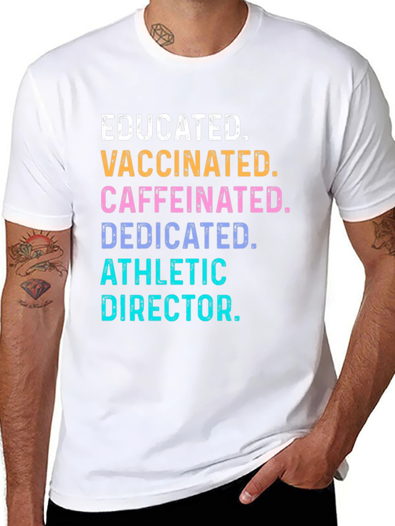 Educated Vaccinated Athletic Director T-Shirt