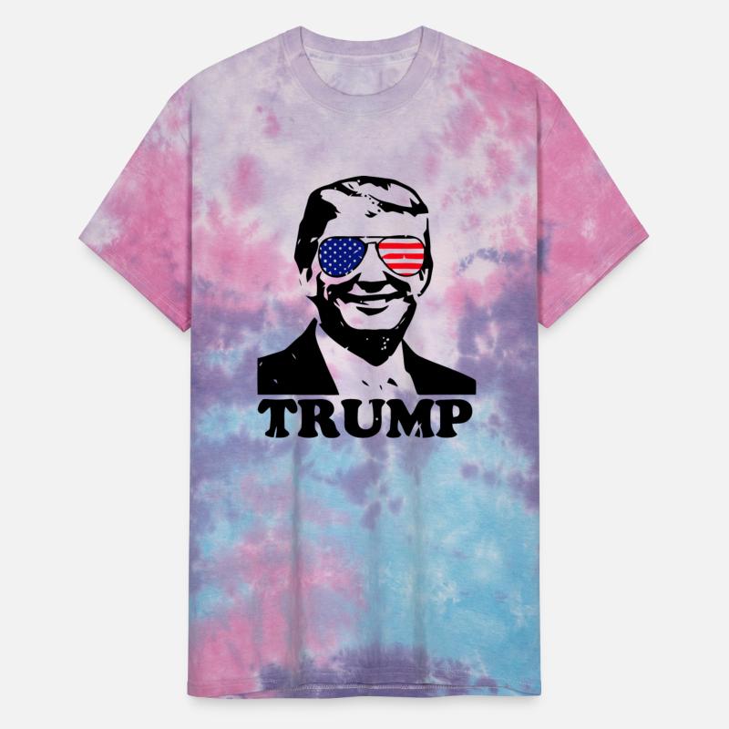 Trump with American Flag