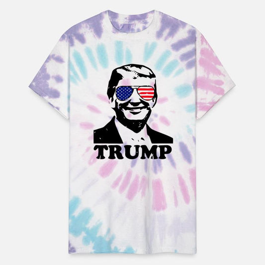 Trump with American Flag