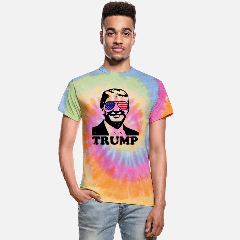 Trump with American Flag