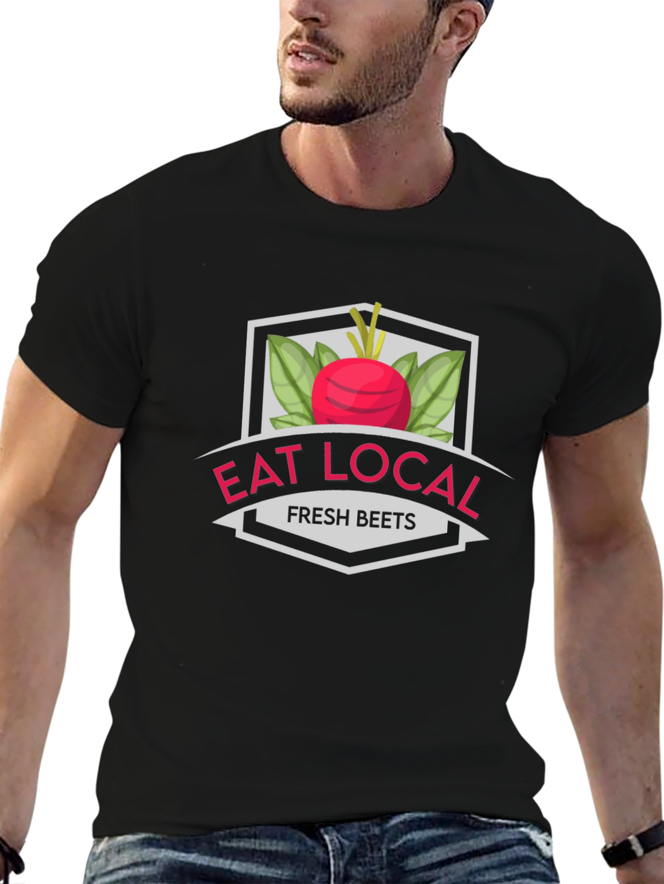 Eat Local Fresh Beets Graphic T-Shirt