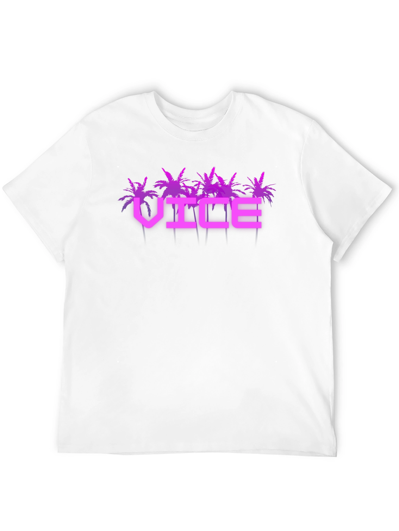 Vice T-Shirt - Miami Palm Tree Design