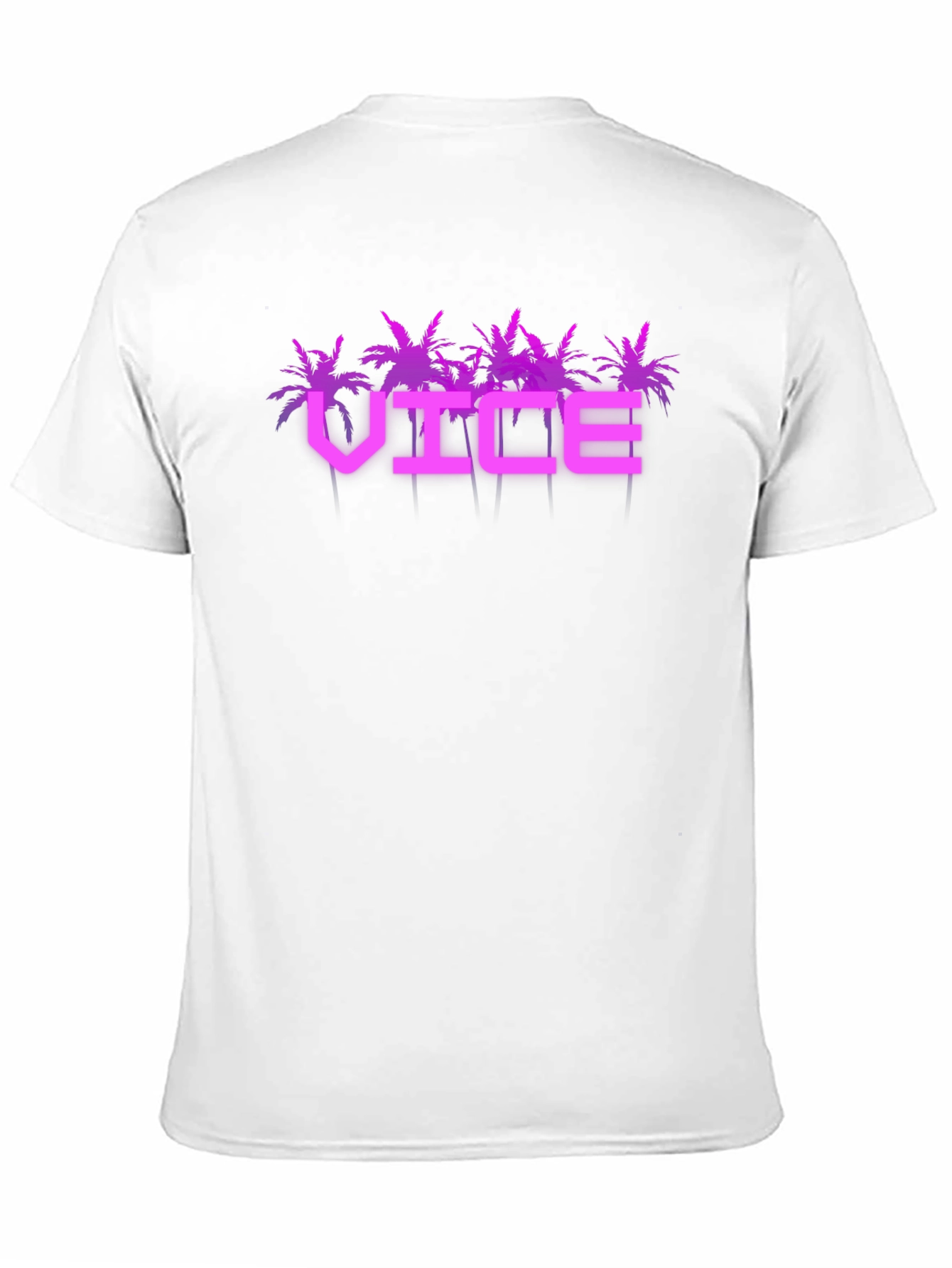Vice T-Shirt - Miami Palm Tree Design