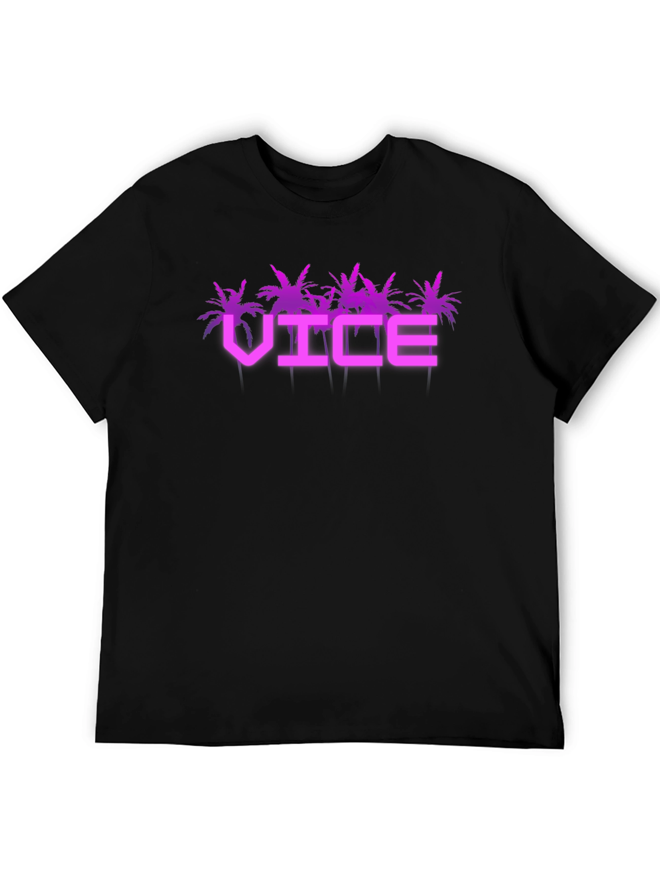 Vice T-Shirt - Miami Palm Tree Design
