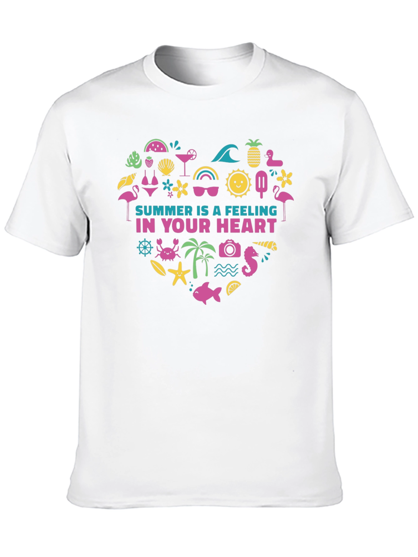 Summer Feeling Heart Graphic Tee