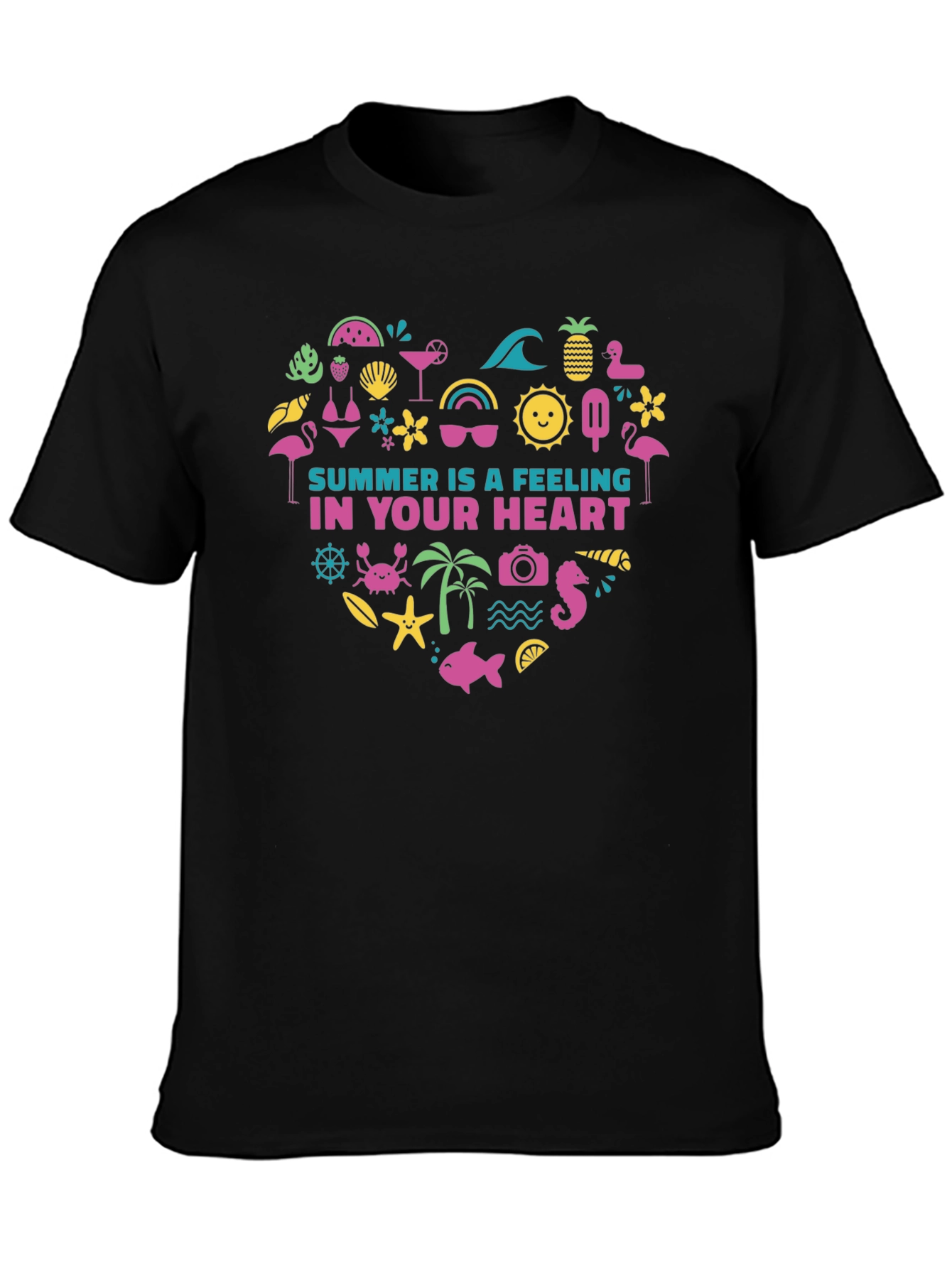 Summer Feeling Heart Graphic Tee
