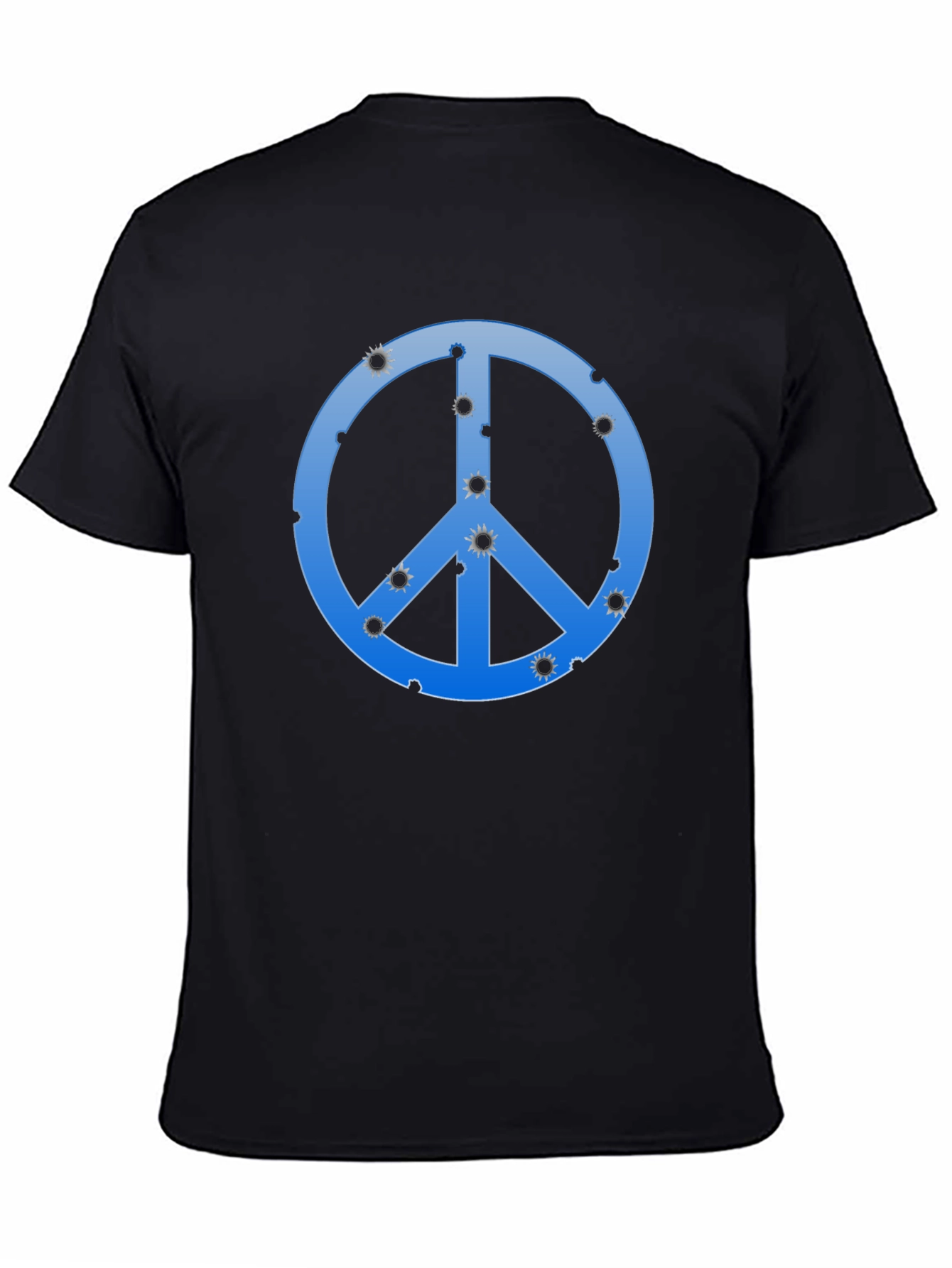 Peace Sign Bullet Hole T-Shirt
