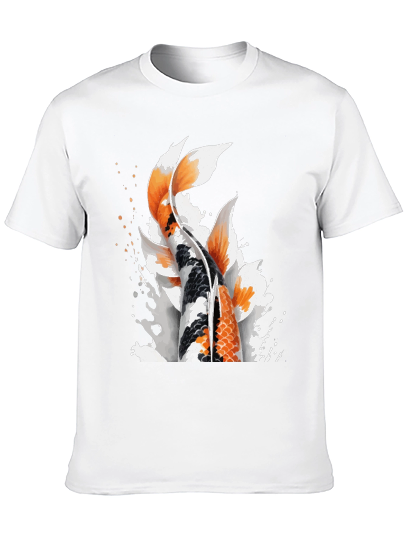 Koi Fish Graphic Black T-Shirt