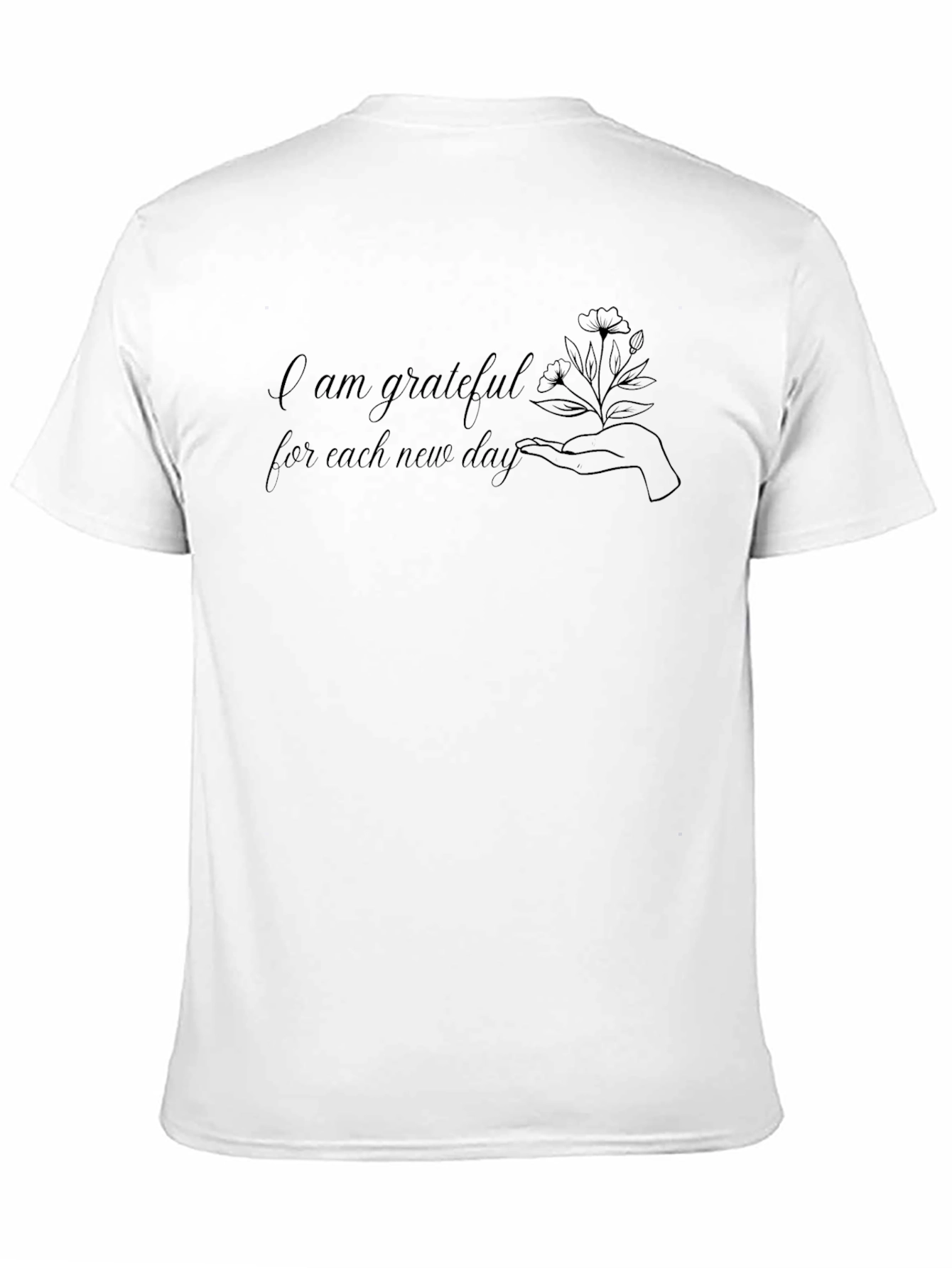 Grateful New Day Graphic Tee - Black