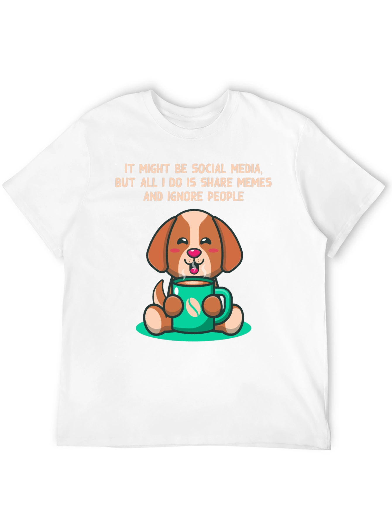 Funny Social Media Dog Lover T-Shirt