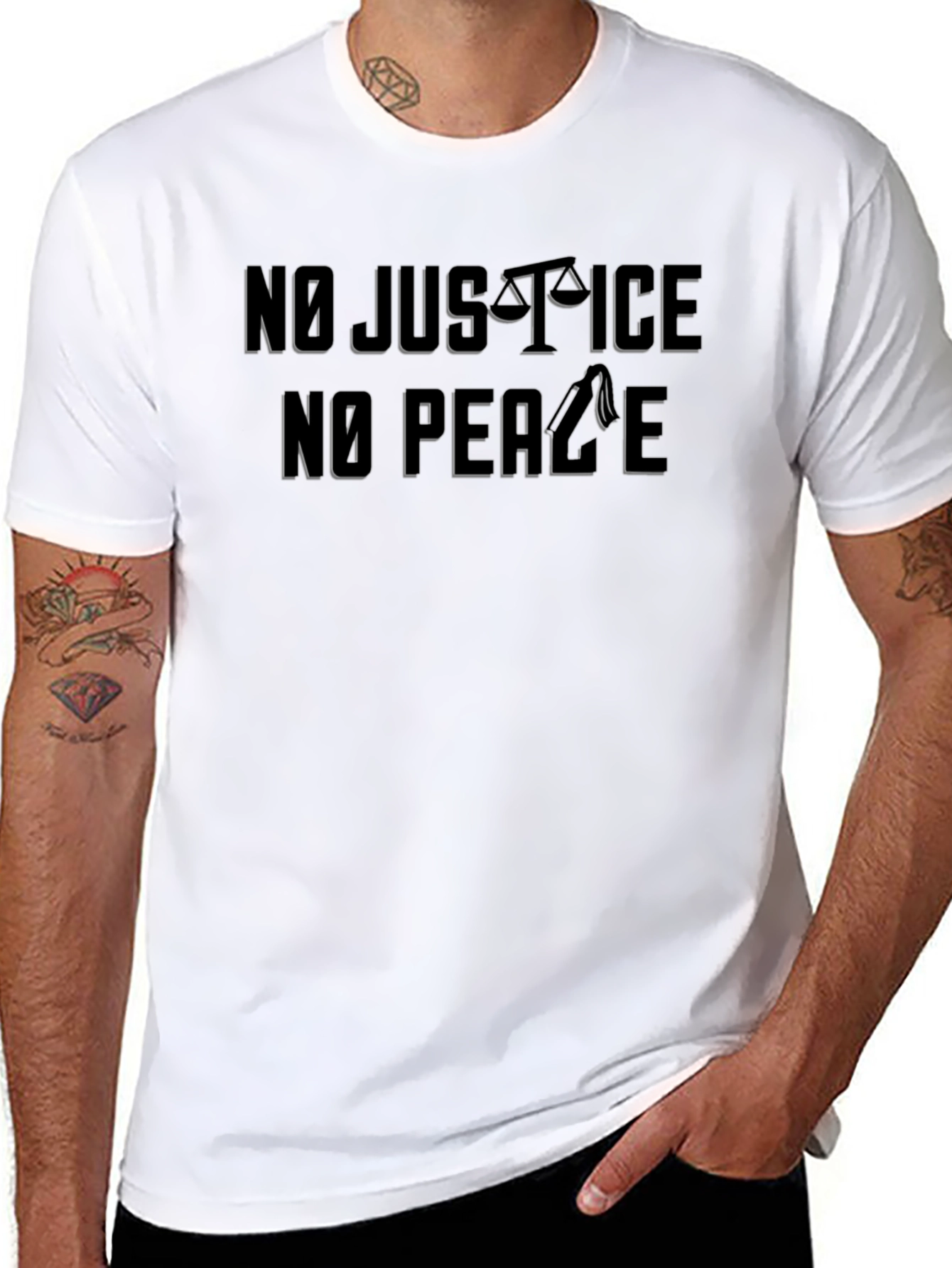 No Justice No Peace Graphic T-Shirt