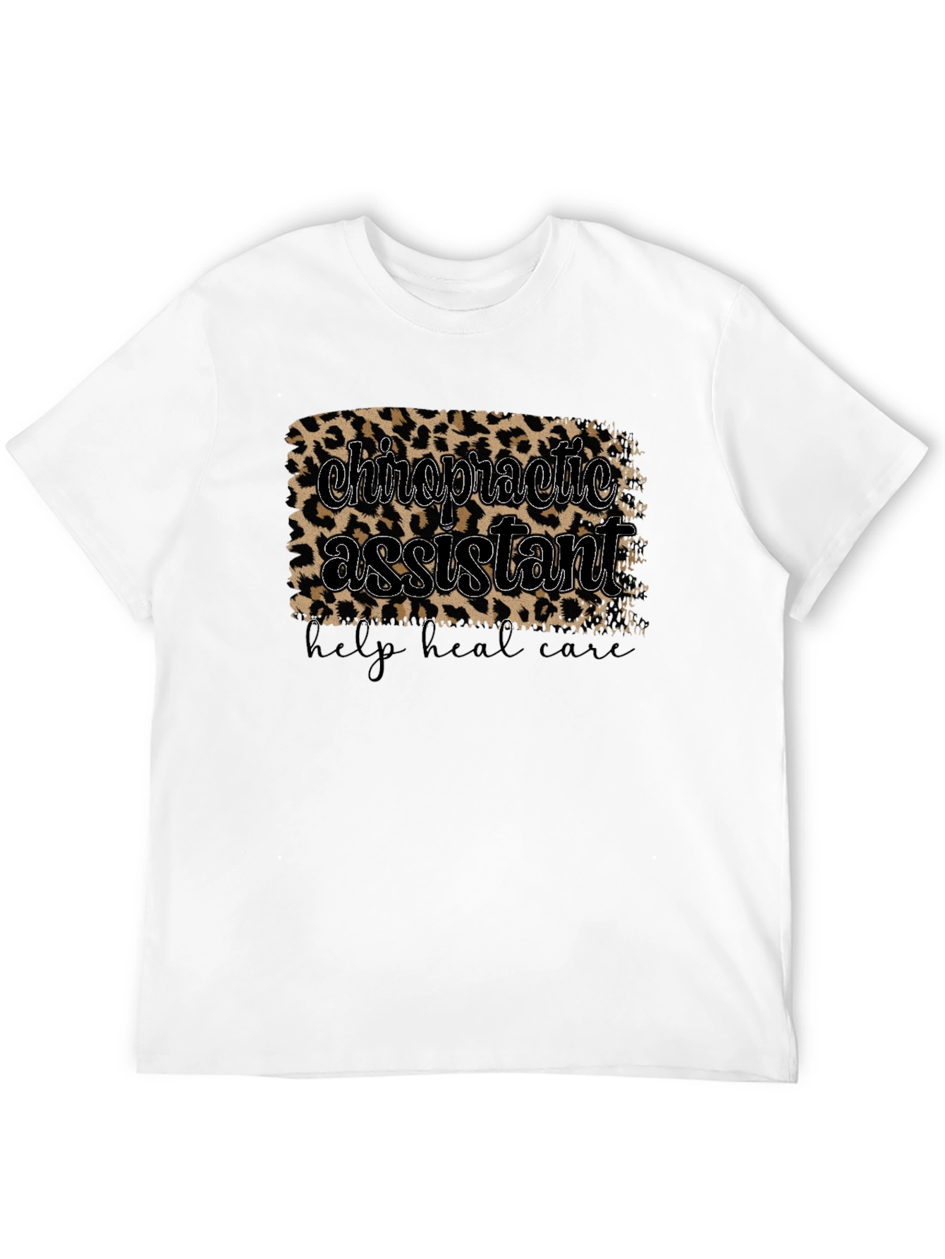 Chiropractic Assistant Leopard Print T-Shirt