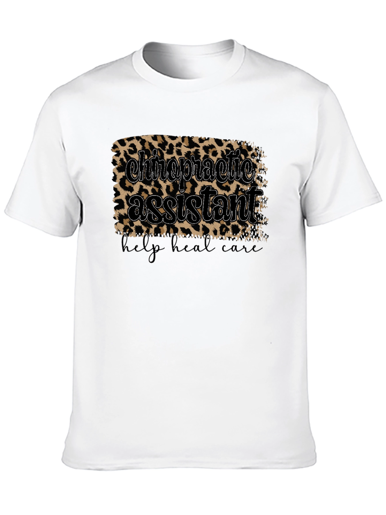 Chiropractic Assistant Leopard Print T-Shirt