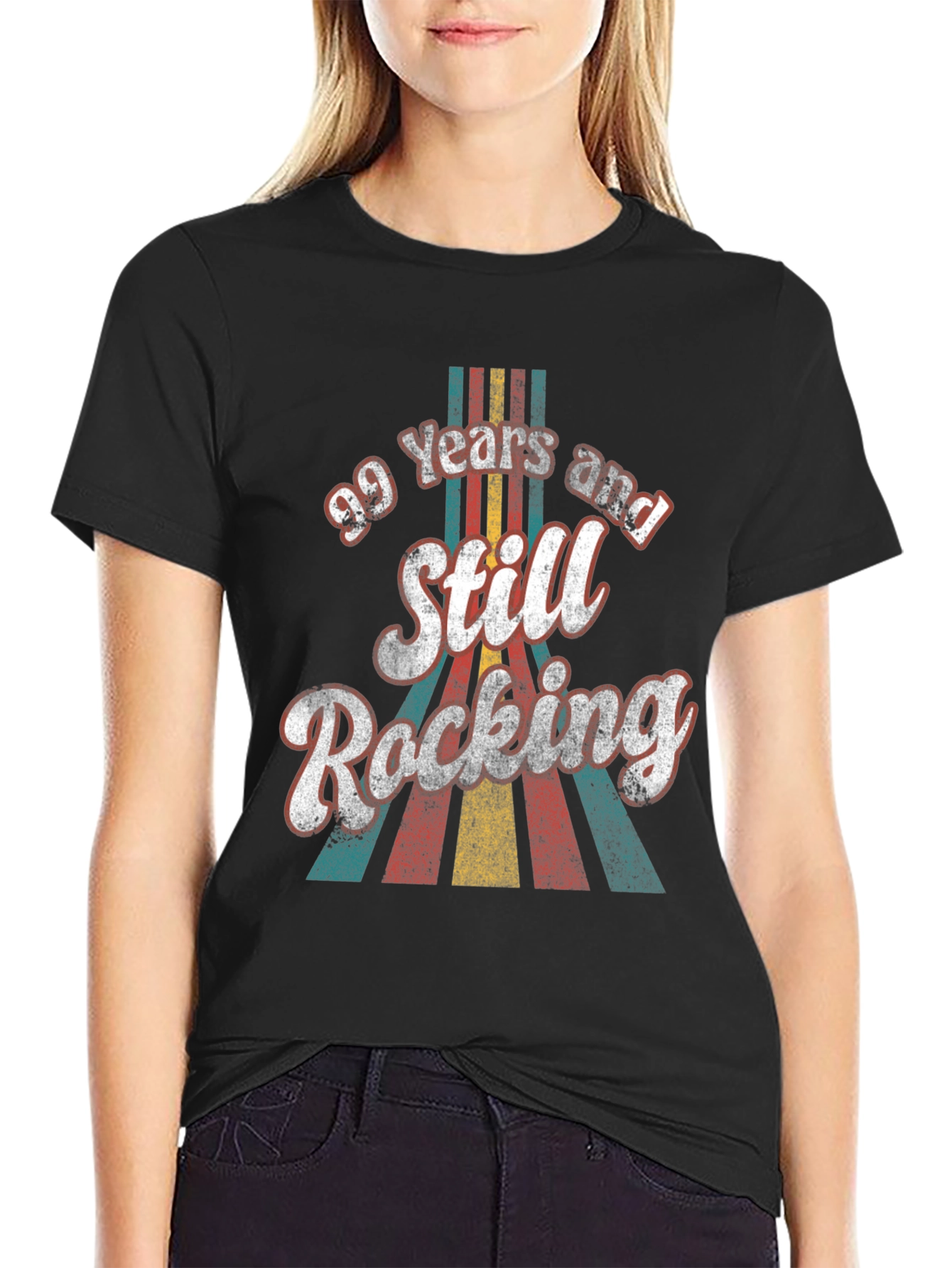 99 Years Still Rocking Retro Birthday T-Shirt